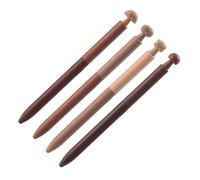 Lot de 4 stylos à encre gel à action torsadée sur le thème du pain pour étudiant adulte écrire, noter, école, bureau, fournitures d'écriture