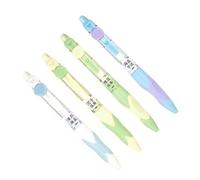Lot de 4 stylos à encre gel à séchage rapide, pointe de 0,5 mm, stylo à bille liquide pour une écriture fluide, des clics silencieux