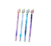 Lot de 4 stylos à encre gel créative coréenne - Petite papeterie personnalisée fraîche et exquise - Planète rotative 19915