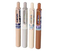 Lot de 4 stylos à encre gel, pointe fine de 0,5 mm, écriture lisse, pour prendre des notes, marquer, planifier, mots croisés