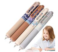 Lot de 4 stylos à encre gel pour le , note prendre des stylos à graisse | Point fin de 0,5 mm pour les étudiants adultes qui écrivent un journal