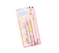 Lot de 4 stylos à encre gel rétractables à action torsadée avec pointe de 0,5 mm - Noir - Séchage pour journal intime, prise de notes, écriture tendance