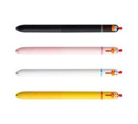 Lot de 4 stylos à encre gel rétractables à séchage rapide pour écrire des notes sur le thème des animaux 0,5 mm