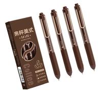 Lot de 4 stylos à encre gel rétractables à séchage rapide pour écrire, dessin, journal, croquis, note en classe