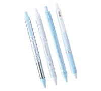 Lot de 4 stylos à encre gel rétractables avec ruban de 0,5 mm à séchage rapide pour écrire, dessiner, journal, journal
