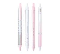 Lot de 4 stylos à encre gel rétractables avec ruban de 0,5 mm à séchage rapide pour écrire, dessiner, prendre des notes