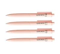 Lot de 4 stylos à encre gel rétractables de 0,5 mm - Encre noire - Séchage rapide - Prise en main ergonomique - Outil d'écriture pour prendre des notes quotidiennes - Encre colorée à pointe fine