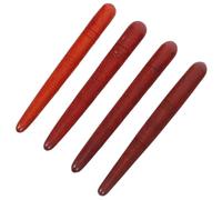 Lot de 4 Stylos D'acupression en Bois, Pointes Lisses | Massage Ciblé du Cou Mains, Forme Ergonomique, Usage Maison et Pause Bureau, 110g