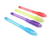 Lot de 4 stylos de fête pour garçons et filles pour écrire des messages secrets avec lumières Fournitures de bureau
