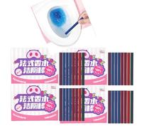 Lot de 4 stylos de nettoyage pour réservoir de toilettes - Fraîcheur durable et protection anti-calcaire - Dissout les taches et élimine les odeurs (pas de frottement, sans danger pour les fosses