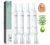 Lot de 4 stylos de soin des ongles - Avec huile d'arbre à thé, aloe vera et vitamine E - Pour ongles et pieds soignés