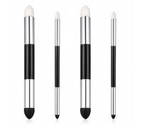 Lot de 4 stylos éponges à estomper pour artistes - 2 tailles - Lavables - Double tête - Pastel - Pour mettre en évidence l'ombre, corriger le dessin, fournitures pour débutants