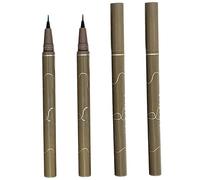 Lot de 4 stylos eye-liner imperméables, eye-liner liquide à pointe ultra fine, imperméable en marron, anti-taches pour un maquillage quotidien précis, marron foncé, décoration d'intérieur