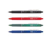 Pilot – Stylos FriXion Clicker 0,7 mm – Pointe moyenne – Encre gel effaçable – Lot 4 couleurs