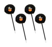 Lot de 4 stylos gel à thème d'Halloween 0 7 mm lisse pour écrire les fournitures de bureau scolaires pour adultes et étudiants pour écrire le journal Halloween dessin animé