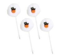 Lot de 4 stylos gel à thème d'Halloween 0 7 mm lisse pour fournitures de bureau scolaire pour adultes et étudiants pour écrire le journal Halloween dessin animé