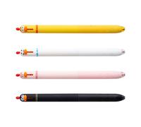 Lot de 4 stylos gel rétractables à séchage rapide 0 5 mm Thème poussins Stylos à encre gel pour écrire des journaux Fournitures scolaires Stylos de bureau en forme d'animal