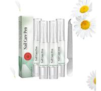 Lot de 4 stylos réparateurs d'ongles de qualité supérieure - Traitement des ongles des orteils - Avec ingrédients naturels - Sérum de soin des ongles pour les ongles endommagés, sûrs et efficaces pour
