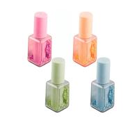 Lot de 4 stylos surligneur de forme politique pour ongles - Marqueur fluorescent - Fournitures scolaires