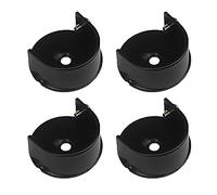 Lot de 4 Support de Plafond Réglable pour Tringle à Rideau 28 mm Alliage Forme de U Support Barre Penderie Support de Fixation pour Armoire de Rideau de Douche Extrémité Bride Supports