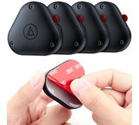 Lot de 4 supports Airtag pour Apple AirTag, étui étanche avec adhésif 3M puissant, étui durable pour vélos, voitures, drones, appareil photo, skis, bagages cachés