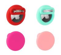 Lot de 4 Supports Cachés pour Enfants, Étui en Silicone avec Épingles de Sûreté Compatibles avec Apple Air Tag pour Enfants et Adultes à l'Intérieur des Vêtements (Rouge, Rose, Vert, Rose Rose)