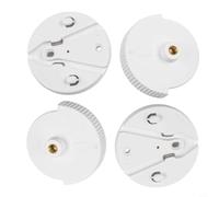 Lot de 4 supports d'appareil photo pour babyphone eufy Security SpaceView Pro, base en plastique solide pour montage mural, installation facile, blanc