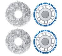 Lot de 4 supports de balai à franges Ecovacs pour Deebot T20 et Omni avec coussinets en microfibre