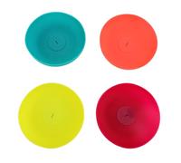 Lot de 4 supports de bâtonnets de glace en silicone réutilisables, lavables au lave-vaisselle, moins de dégâts, pour friandises glacées pour enfants, friandises d'été, 11 x 3 cm.