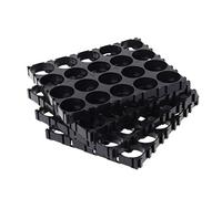 Lot de 4 supports de batterie 18650 pour batteries 4 x 5 - Accessoires - Boîte de rangement - Boîte de rangement - Organiseur de sac de poche - Chargeur - Clip de rangement - Support de cellule