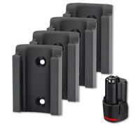 Lot de 4 Supports de Batterie pour Bosch 12V - Support Mural Vertical, Fixation pour Batteries GBA Pro Bleu