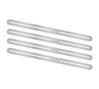 Lot de 4 supports de boîte aux lettres durables et portables pour les clôtures en acier inoxydable et le renforcement des fixations de boîte aux lettres pour meubles de maison