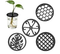 Lot de 4 supports de branches de grimpantes, stabilisateurs en filet avec grille sécurisée, cadre de support, accessoires de jardin avec entraînement vertical, pour la multiplication des