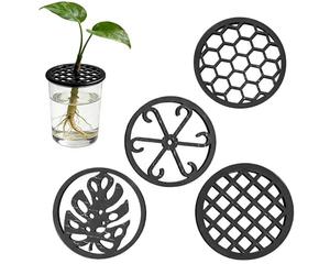 Lot de 4 supports de branches de grimpantes, stabilisateurs en filet avec grille sécurisée, cadre de support, accessoires de jardin avec entraînement vertical, pour la multiplication des