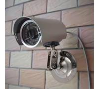 Lot de 4 supports de caméra de sécurité réglables en fer pivotant à 360° avec base en acier inoxydable pour intérieur et extérieur