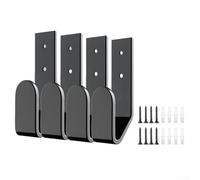 Lot de 4 supports de ceinture de championnat pour mur, compatible avec la plupart des ceintures de titre de lutte et de boxe, organiseur en métal et ABS avec kit d'installation