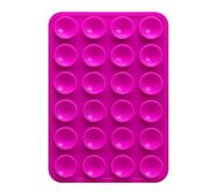 Lot de 4 supports de coque de téléphone en silicone, 9,4 x 5,4 x 0,6 cm, ventouse puissante, support mains libres réutilisable pour la création de contenu, ventouse pour médias sociaux, tableaux de