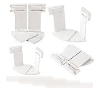 Lot de 4 supports de drap-housse blancs - Support de drap de lit réglable - Support de matelas contre le glissement - Tendeurs de drap avec bandes de fixation invisibles - Convient à toutes les