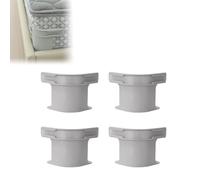 Lot de 4 supports de drap-housse, sangles de drap-housse, maintiennent les draps fermes et serrés, très résistants, compatibles avec toutes les tailles de matelas (gris)
