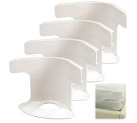 Lot de 4 supports de draps de lit à verrouillage qui maintiennent les draps de lit fermement en place, sangles de drap-housse d'angle très résistantes, s'adaptent à toutes les tailles de matelas (4,