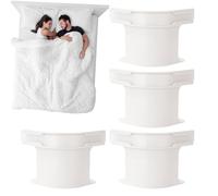 Lot De 4 Supports De Draps De Lit avec Bandes De Verrouillage - Sangle des Porte-draps Ajusté Attaches De Draps - Robustes Et Amovibles pour Protège-Matelas, Couvertures, Literie