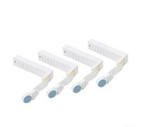 Lot de 4 supports de draps réglables en ABS avec mécanisme de tension à ressort pour éviter que la literie ne glisse et ne se déchire pas, compatible avec les matelas fins et épais (bleu)