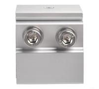 Lot de 4 supports de fixation de toit en aluminium pour rayonnage de panneaux solaires, supports pré-assemblés de fixation pour toits métalliques photovoltaïques, acier inoxydable S