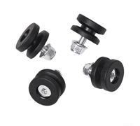 Lot de 4 supports de fixation pour coffre de moto, kit de remplacement en plastique et acier pour un montage sécurisé (type 2,7 mm)
