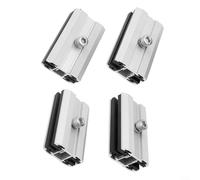 Lot de 4 supports de fixation pour panneau solaire fin en alliage d'aluminium avec vis et écrous pour un montage sûr sur systèmes de rayonnage 6 à 10 mm