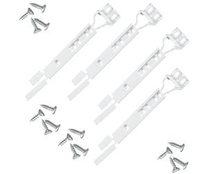 Lot de 4 supports de fixation pour porte de réfrigérateur et congélateur - Compatible avec Electrolux FI/IK/K/L Series - 4055372405 & 2230349017 & 2230349041 & 4055372405 & 50217888002 & 50217888002