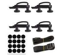 Lot de 4 supports de fixation universels en U pour coffre de toit - Pour voiture et van - Écrous de sécurité en forme de U - Vis en U - Kit de montage (4)