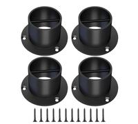 Lot de 4 supports de garde-corps en acier inoxydable décoratif