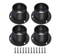Lot de 4 supports de garde-corps en acier inoxydable décoratifs | Kit de support de corde pour extérieur, terrasse, bateau, pont, escalier, terrasse, jardin, balustrade