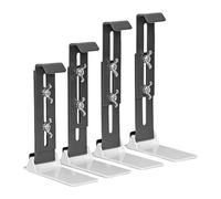 Lot de 4 supports de jardinière - Support mural robuste - Support inférieur amélioré pour garde-corps de terrasse, rebord de fenêtre, jardin, balcon extérieur